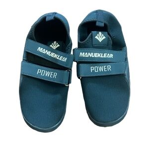 MANUEKLEAR Weightlifting Shoes US 7.5 Barefoot Deadlift Squat Dark Blue Teal